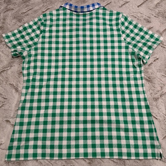 Kim Rogers Mixed Polo Checkered Short Sleeve Perfectly Soft Top Tee - Picture 5 of 10